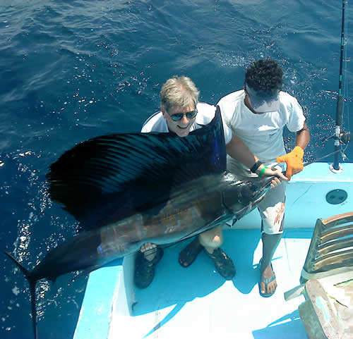 Salt Water Fishing for Mahi-Mahi in the Gulf of Papagayo, Guanacaste, Costa Rica