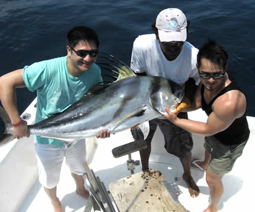 Inshore Fishing for Roosterfish out of Riu Guanacaste Hotel. Guanacaste, Costa Rica