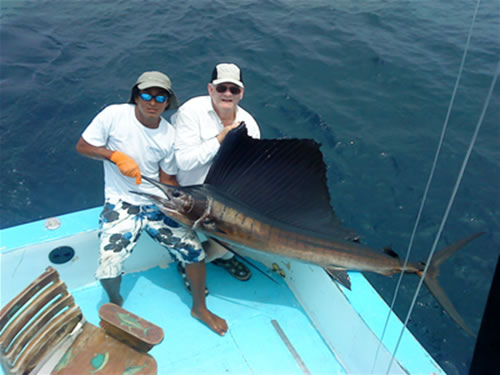 Inshor Fishing for Roosterfish in the Golf of Papagayo, Guanacaste, Costa Rica