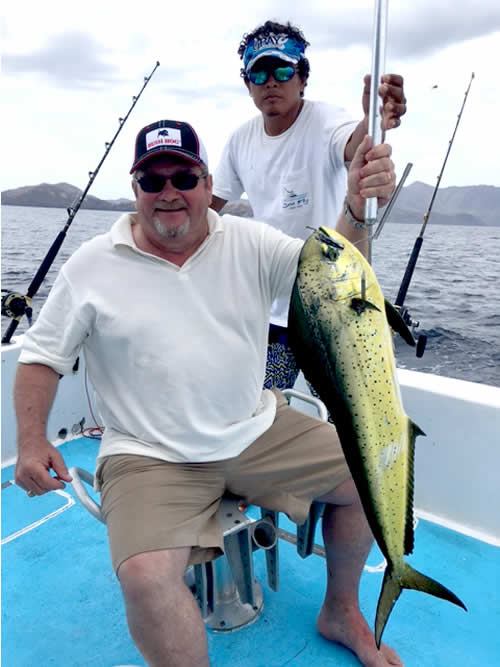 Lance Talbert fishing out of Coco beach