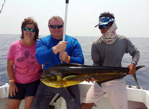 Deep sea fishing out of Playa Hermosa