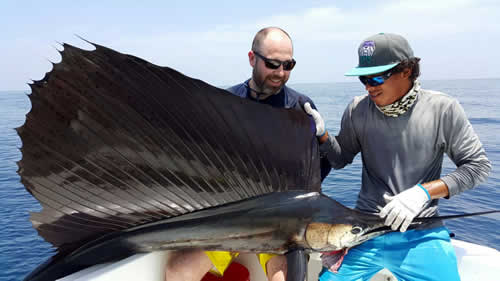 sailfishing out of Playa Matapalo with Joe Baumann